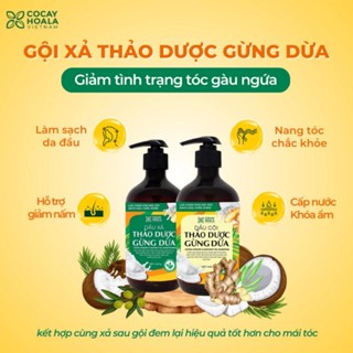  Dầu Gội Thảo Dược Hữu Cơ Gừng Dừa Cỏ Cây Hoa Lá Dành Cho Mẹ Bầu An Toàn Lành Tính 