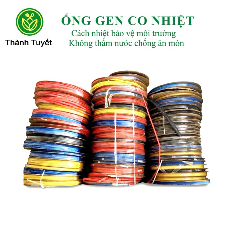 Ống gen co nhiệt từ phi 1 đến phi 16 theo cuộn( 200 mét,100mét,)
