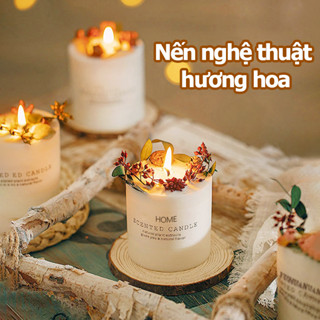 HOME Quà Tặng Hộp Nến Thơm Handmade ART OF THE FOREST Hoa Khô Trang Trí Tự Nhiên
