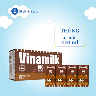 Thùng 48 hộp 110ml Sữa tươi tiệt trùng vị Socola Vinamilk