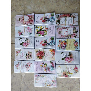 (GIAO MẪU NGẪU NHIÊN TRONG CÁC ẢNH ) SET 50 hoặc 100 chiếc THIỆP CHÚC MỪNG CÁC NGÀY LỄ