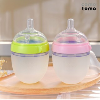 Bình sữa silicone COMOTOMO 150ml/250ml và Set núm ti thay thế
