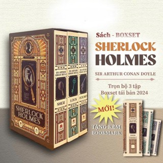 Sách Huy Hoàng - Boxset Sherlock Holmes Trọn Bộ 3 Tập (tiểu thuyết trinh thám kinh điển)