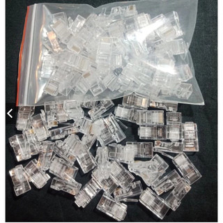 Đầu bấm mạng/ hạt mạng (cat 5) RJ45 - túi (100 hạt mạng)