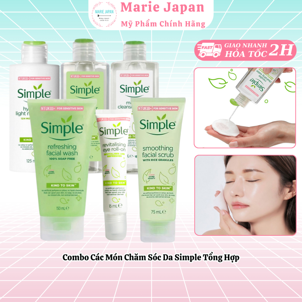 Combo Các Món Chăm Sóc Da Simple Tổng Hợp