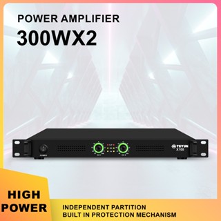 X100 cục đẩy công suất 2 kênh class D  công suất cao 1U 300W*2 biểu diễn sân khấu phòng họp ktv