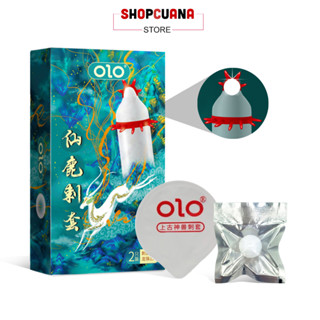 Bao Cao Su Hươu Trắng Olo Gân Gai Râu, Bcs Siêu Mỏng Nhiều Gel Bôi Trơn, Size 52mm | Shop_cuana69