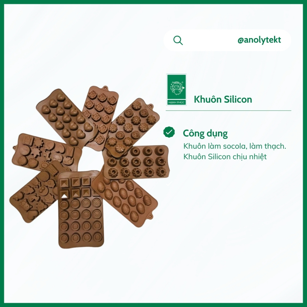 Khuôn silicon làm socola