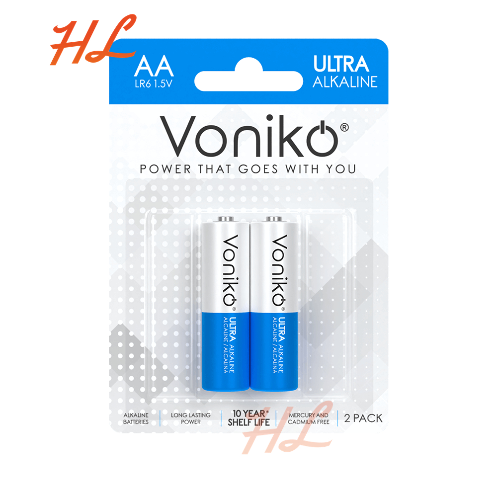Pin Voniko AA, Pin AAA Voniko USA Cao Cấp - Pin AA Alkaline (Pin Tiểu) Dung Lượng Cao - Hưng Long PC