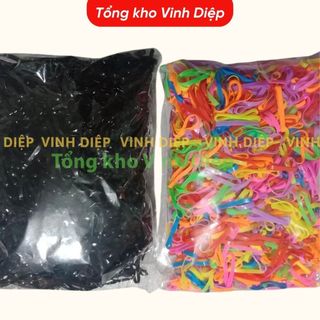 Gói 100g Chun buộc tóc đen, nhiều màu ,dây cột tóc