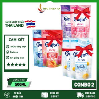 Combo 2 xả vải comfort thái lan 500ml mềm vải hương hoa lan tỏa