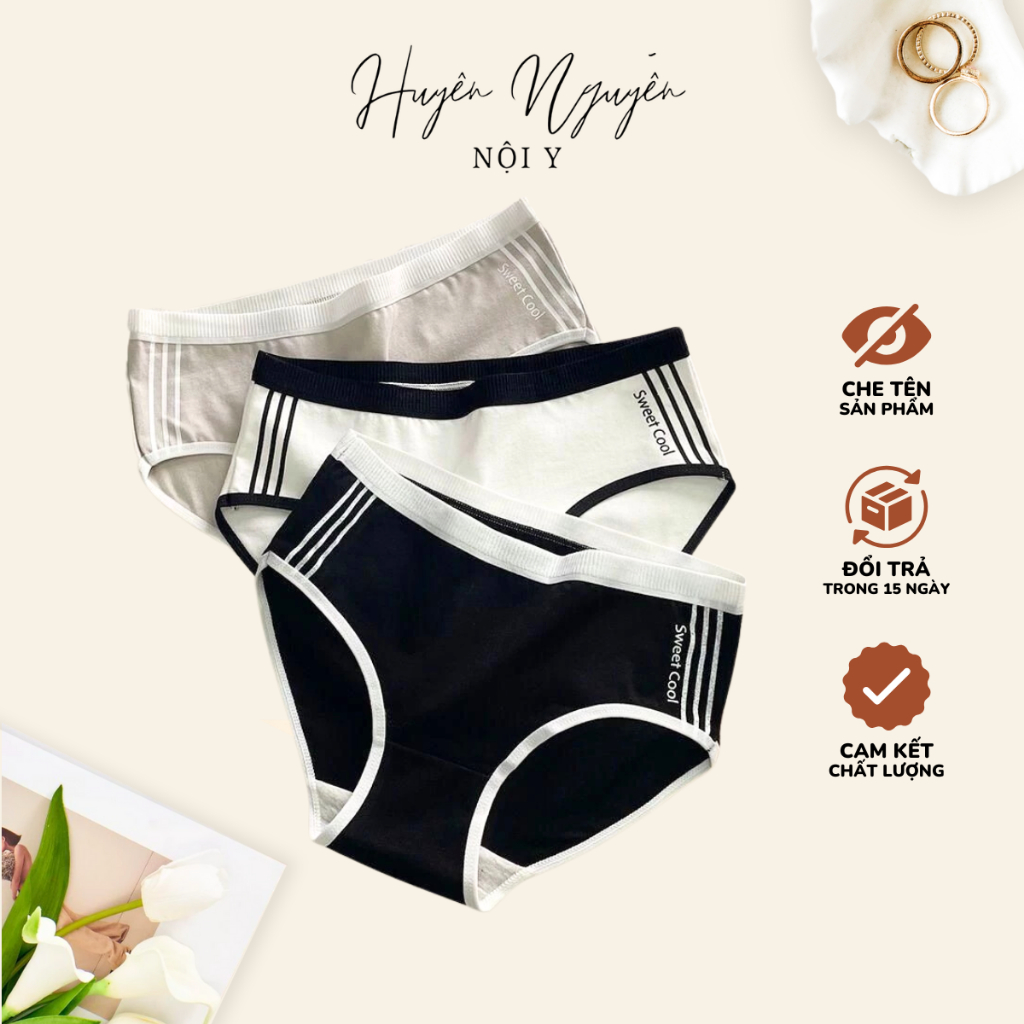 Set 10 Quần Lót Nữ Cotton Thể Thao , Quần Chip Nữ Thấm Hút Mồ Hôi Và Kháng Khuẩn C29