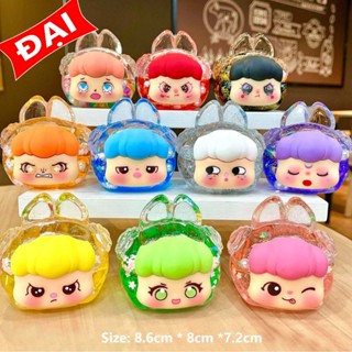   SIZE ĐẠI  BabyCry Thỏ Mộng Nước Charm Phát Sáng Labubu Thỏ Moi Skullpanda Kim Tuyến Thạch Phát Sáng 