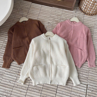 ÁO BOMBER LEN KÉO KHÓA ĐỒNG