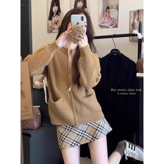 ÁO BOMBER LEN KÉO KHÓA ĐỒNG