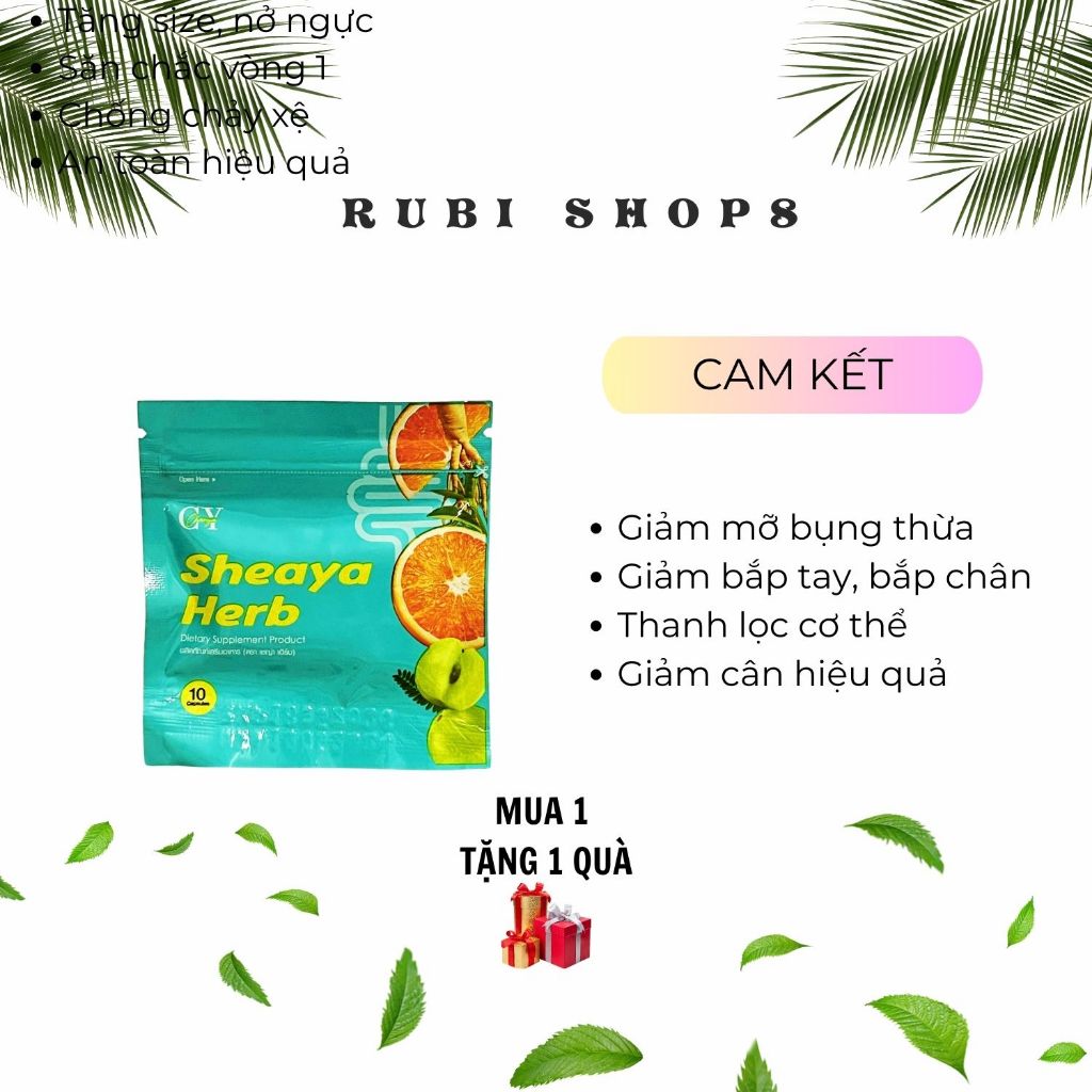 Giảm mỡ bụng Detox Sheaya Herd tan mỡ bụng đùi bắp tay chân giảm cân cam kết an toàn hiệu quả trong thời gian ngắn