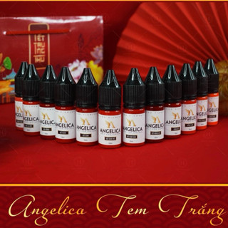 Mực Phun Xăm ANGELICA TEM TRẮNG 10 ML Bám Nhanh - Siêu Bong Đậm