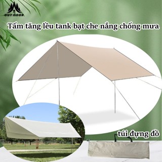 bạt camping Tấm tăng lều tank bạt che nắng chống mưa, bạt lót cắm trại du lịch dã ngoại dày rộng, màu săc mát mẻ