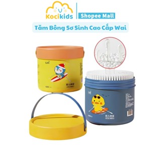 Tăm bông sơ sinh cao cấp WAI tiện lợi cho bé hộp 200 và 600 que