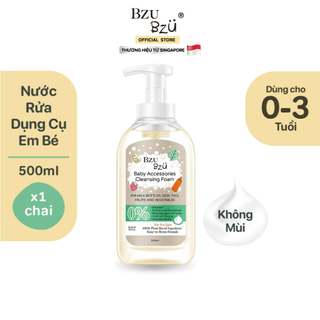 Nước Rửa bình sữa (Tạo bọt-Không mùi/Hương Chanh)BZU BZU Baby Accessories Cleansing Foam,500ml