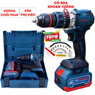 [Chính Hãng] Máy Khoan Tường, Bắt Vít Boshun 13mm BS-ID1390BL -KHÔNG CHỔI THAN -Khoan Rút Lõi, Tường, Bê Tông, Gỗ, Sắt,.