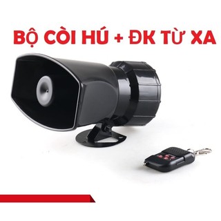 Bộ Loa Còi ĐIỀU KHIỂN TỪ XA Police hú Báo Động Cho Ô Tô, Tàu Thuyền. 12V - 100W