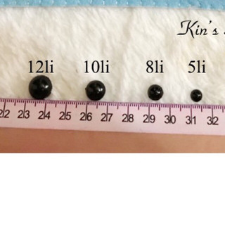  Cườm Nửa Hạt Màu Đen| Màu Trắng Làm Mắt Thú Bông Handmade Vải Nỉ Len Đính Cườm Trang Trí May Mặc 
