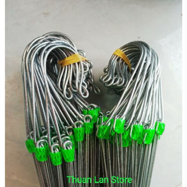 Set 5c Móc Kẽm Treo Lan 80cm ( Tính Đầu Móc 90cm )