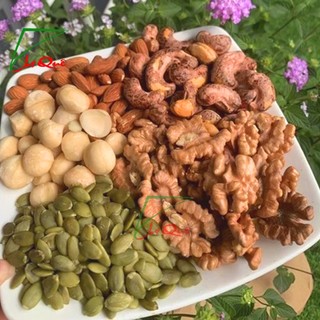 Hạt dinh dưỡng mix 500g ăn kiêng, giảm cân hữu cơ mắc ca, hạnh nhân, óc chó, điều, bí tốt cho mẹ bầu