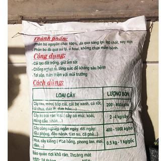 Phân bò khô ủ Trichoderma, phân bò được xử lý, phơi khô phù hợp trồng rau sạch, cây cảnh giúp đất tơi xốp, cung cấp diươ