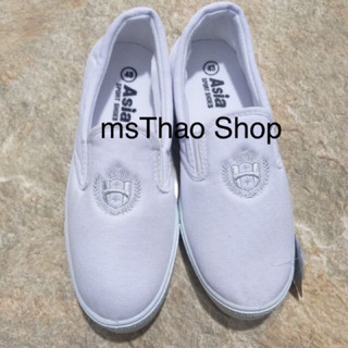 Giày thể thao Xỏ Trắng NAM ASIA