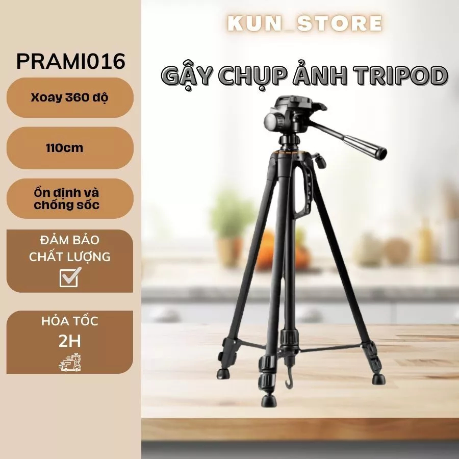 Gậy chụp ảnh Tripod - Gậy chụp ảnh 3 chân / gậy chụp ảnh xoay 360 độ