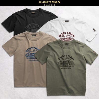 Áo Thun Nam Hill Dustyman, Vải 100% Cotton Cao Cấp,Hình In Cổ Điển,Form Regular Fit