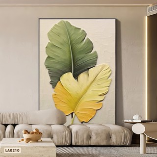 Tranh Canvas Lá Cây Phong Cách Hiện Đại - Tranh Trang Trí Tối Giản Cho Mọi Không Gian - KT từ 60*100