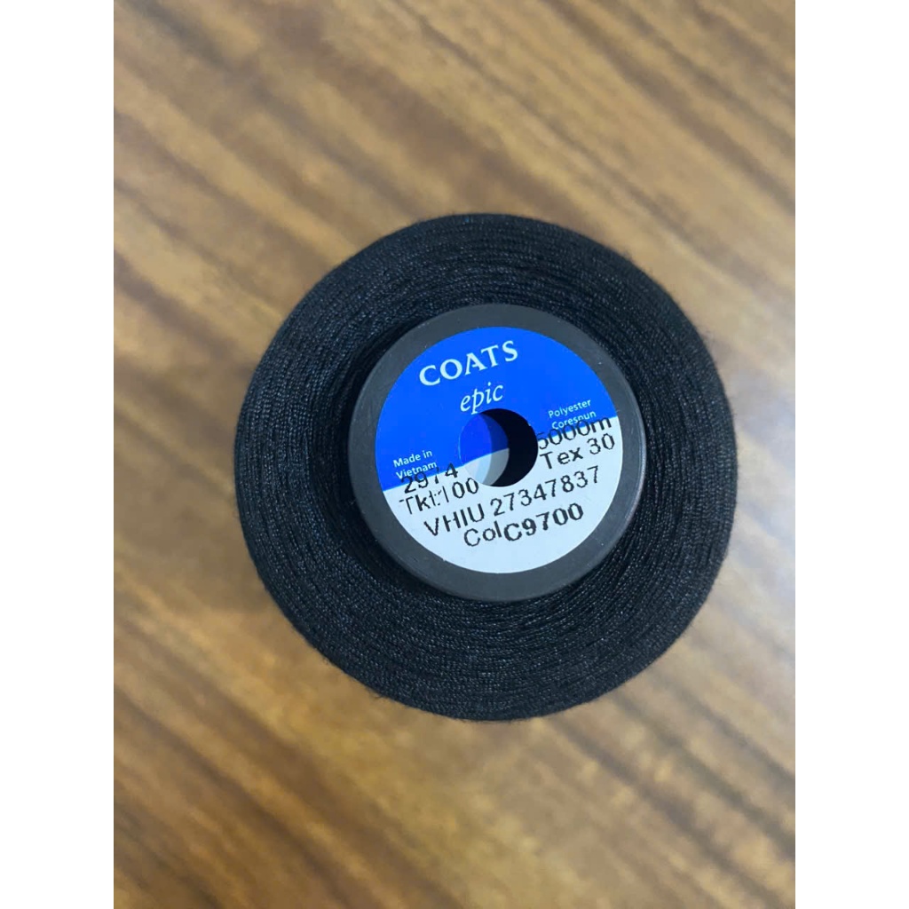 Chỉ đen Coats Tex 30