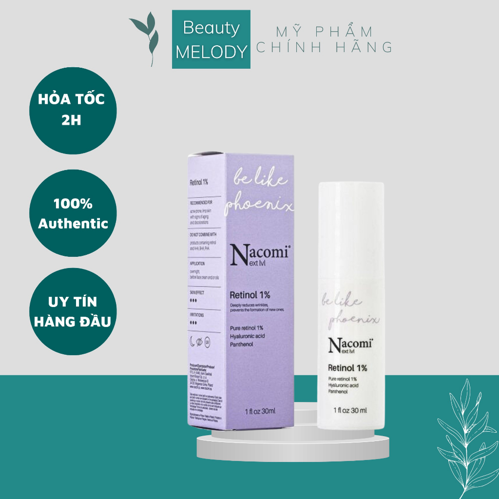 NACOMI NEXT LEVEL RETINOL 1%, CHỐNG LÃO HÓA VÀ TÁI TẠO DA