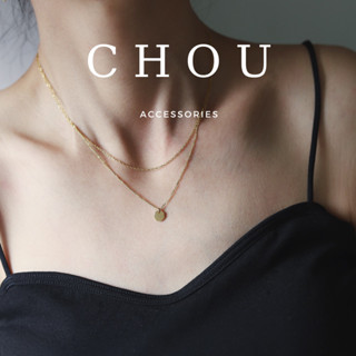  Dây Chuyền Vòng Cổ Titan Không Đen Gỉ 2 Lớp Mặt Lục Giác | CHOU ACCESSORIES | 