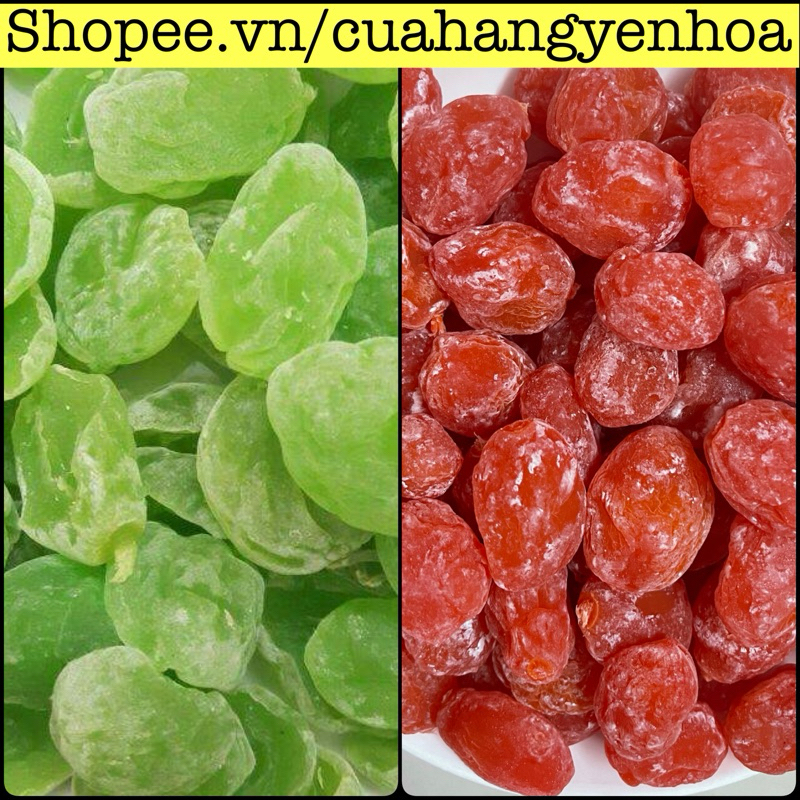 500g Xí Muội Đào Xanh/Đỏ