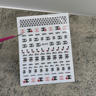 Sticker dán móng , miếng dán móng nail logo thương hiệu