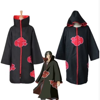 Áo choàng hóa trang nhân vật Akatsuki itachi vải đẹp dùng cho các dịp hóa trang Halloween, cosplay