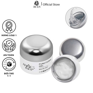 Gel vẽ nổi Annies dạng thủy tinh chính hãng 20g - Gel nặn nail đa năng màu trắng, trong suốt