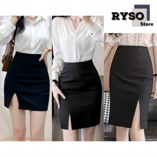 Chân váy công sở chữ A xẻ tà trước chất mango cao cấp siêu thanh lịch nhẹ nhàng cho nữ chất vải cao cấp mềm mịn