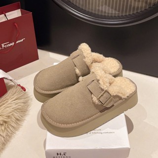 [FULLBOX] Dép sục nữ cao cấp LÓT LÔNG CỪU trẻ trung hót trend