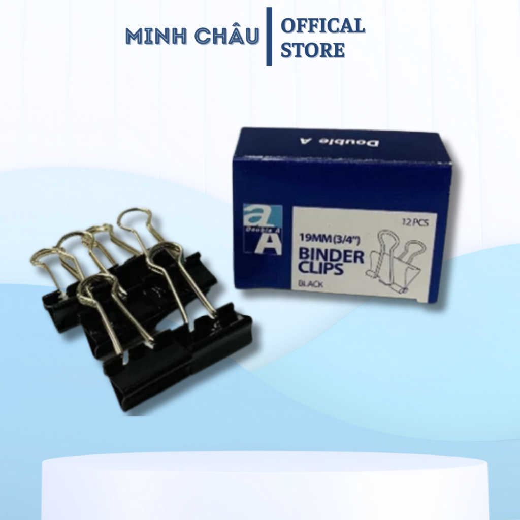 Kẹp bướm/Kẹp sắt đen 19mm Double A