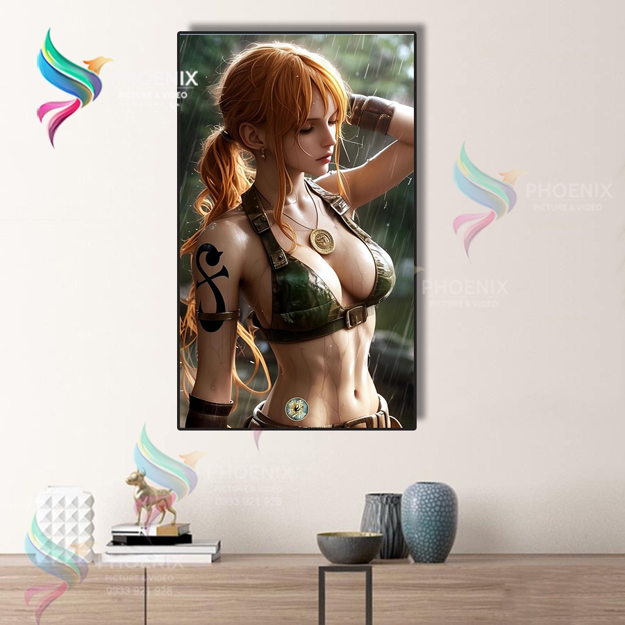 Poster One piece- Poster Nami, Decal one piece Nami dán tường