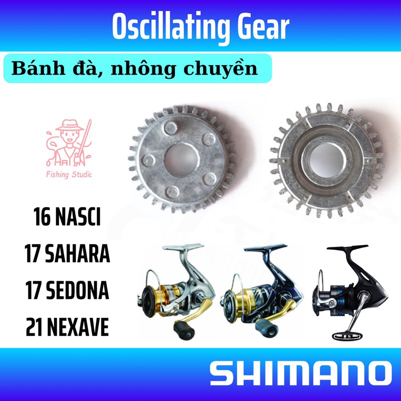 Bánh đà, bánh răng dao động máy câu cá NEXAVE, NASCI, SEDONA, SAHARA,….
