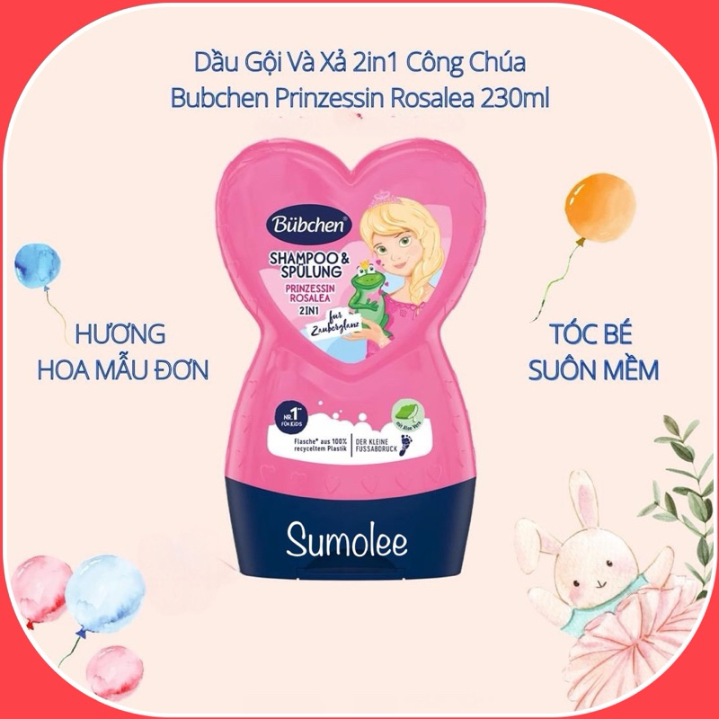 Dầu Gội Và Xả 2 Trong 1 Bubchen cho bé