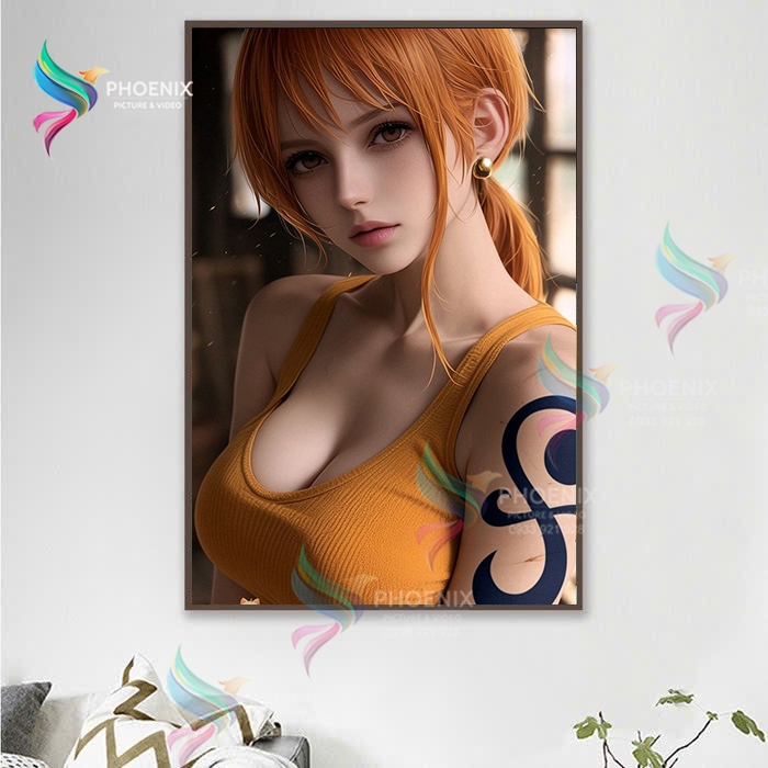 Poster One piece- Poster miêu nữ Na Mi, Decal Na Mi one piece