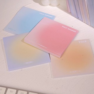 Set 50 tờ giấy ghi nhớ note hình vuông màu Pastel Gradient phong cách thanh lịch văn phòng học tập