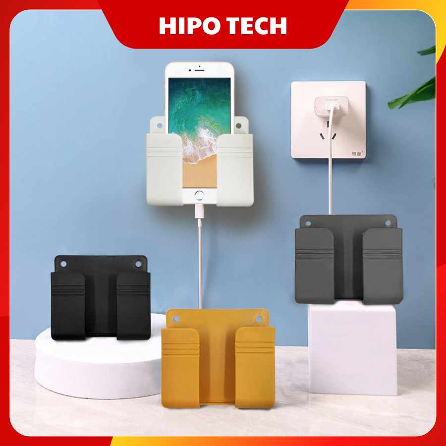 Giá đỡ kẹp điện thoại treo dán tường cho smartphone, remote điều khiển máy lạnh